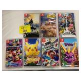 7 NINTENDO SWITCH GAMES