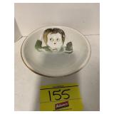 ANTIQUE JAPAN GOOGLY EYE KID PORCELAIN