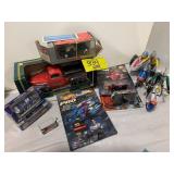METAL MOTORCYLCE TOYS, NASCAR DIECAST CARS, SEARS