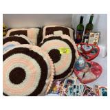 AFGHAN PILLOWS, GROUP OF ELVIS COLLECTIBLES