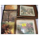 GROUP OF FRAMED WALL ART, AMERICAN HOMESTEAD