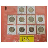 (10) KENNEDY HALF DOLLARS...(2) 1776-1976,