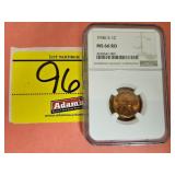 GRADED 1946-S LINCOLN CENT
