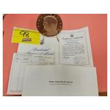 1977 JIMMY CARTER INAUGURAL MEDAL (BRONZE),