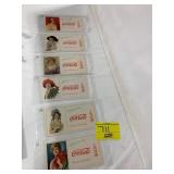6 LADY COKE INK BLOTTER CARDS