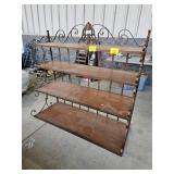 LARGE WALL MOUNT 4-SHELF UNIT