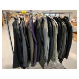 RACK W/ MENS SUIT JACKETS, HOUNDSTOOTH SUIT