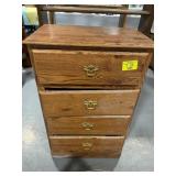 4-DRAWER PRESSED WOOD CHEST OF DRAWERS