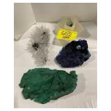 QUARTZ CRYSTAL SPIKE SPECIMEN, BLUE & GREEN