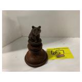 ANTIQUE GERMAN BEAR W/ CORK INK WELL?