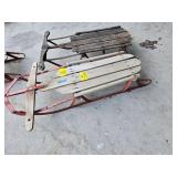 2 ANTIQUE WOODEN SLEDS