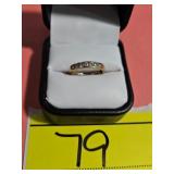 14K YG LADIES DIAMOND ANNIVERSARY RING WITH (7)