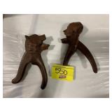 2 GERMAN CARVED WOOD ANTIQUE NUTCRACKERS
