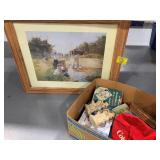 BOX OF BOOKS, FIGURINES, COKE HAT & ETC, SUMMERS