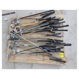 PALLET OF GOLF CLUBS OF ALL KINDS