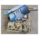 WALL ART, PATIO CUSHIO, PATIO UMBRELLA, FOLDING