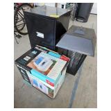 BUG ZAPPER, HUMIDIFIER, METAL FILE CABINET