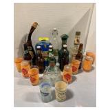 GROUP OF EMPTY BARWARE BOTTLES, KENTUCKY DERBY