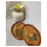 WACO CHINA PORCELAIN WASH PITCHER, ANNE ALLABEN