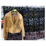ANTIQUE BLACK & BROWN BLANKET, SZ M AVANTI