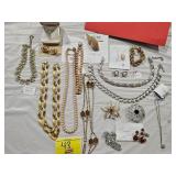 GROUP OF ASSORTED SIGNED COSTUME JEWELRY