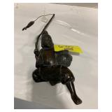 10' TALL ANTIQUE BRONZE? FISHING ASIAN MAN -