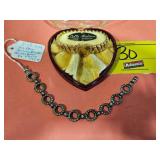 ART DECO STERLING BRACELET RHINESTONES BY PAYCO &