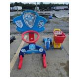 PLASTIC KIDS SHOPPING CART, TRICYCLE, PAW PATROL