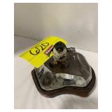 ANTIQUE VIENNA BRONZE MINI PENGUIN ON ICE BLOCK &