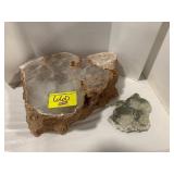 LARGE SELENITE ROCK SECTION, DRUZY ROCK SPECIMEN