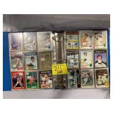 BINDER OF VINTAGE BASEBALL CARDS