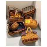 GROUP OF LONGABERGER BASKETS