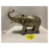 11' LONG METAL ELEPHANT SCULPTURE