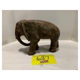 8' LONG ANTIQUE CAST IRON ELEPHANT DOORSTOP