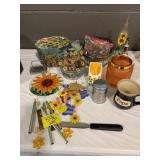 PAPA MUG, SUNFLOWER Dï¿½COR, ORANGE GLASS CANDLE