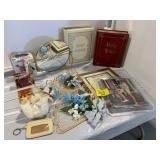HOLY BIBLES, MAKEUP MIRROR, PICTURE FRAMES,