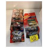 6 DIECAST CARS ON CARDS