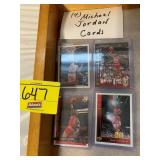4 MICHAEL JORDAN BASKETBALL CARDS