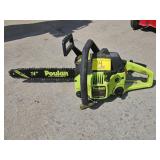 POULAN PRO 2055 SUPER CLEAN CHAIN SAW. STARTS AND