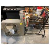 METAL FRAME CART, WOODEN LOGS & START LOGS, ATTIC