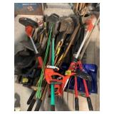 PALLET OF LONG HANDLE TOOLS