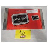 CARLING BLACK LABRL METAL LABEL, BELLEVILLE, IL