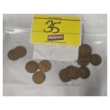 (15) WHEAT PENNIES