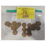 (20) WHEAT PENNIES