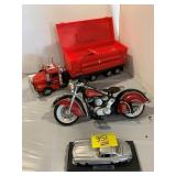 PLASTIC CRAFTSMAN KIDS TRUCK, INDIAN MOTORCYCLE,