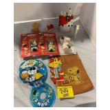 GROUP OF SNOOPY COLLECTIBLES - WALKERS, FIGURES,