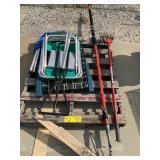 GARDEN WEASLE, LAWN CHAIRS, BRANCH SAW PRUNER