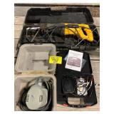 PALM SANDER, SAWZALL IN CASE, TENS 3000