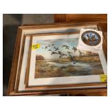 RESIN DUCK PLATE, BLACK LAB PRINT, 2 DUCK HUNTING