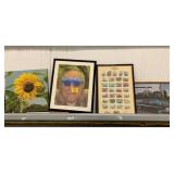 CASTELLA PRINT, FRAMED CAR PRINT, SUNFLOWER